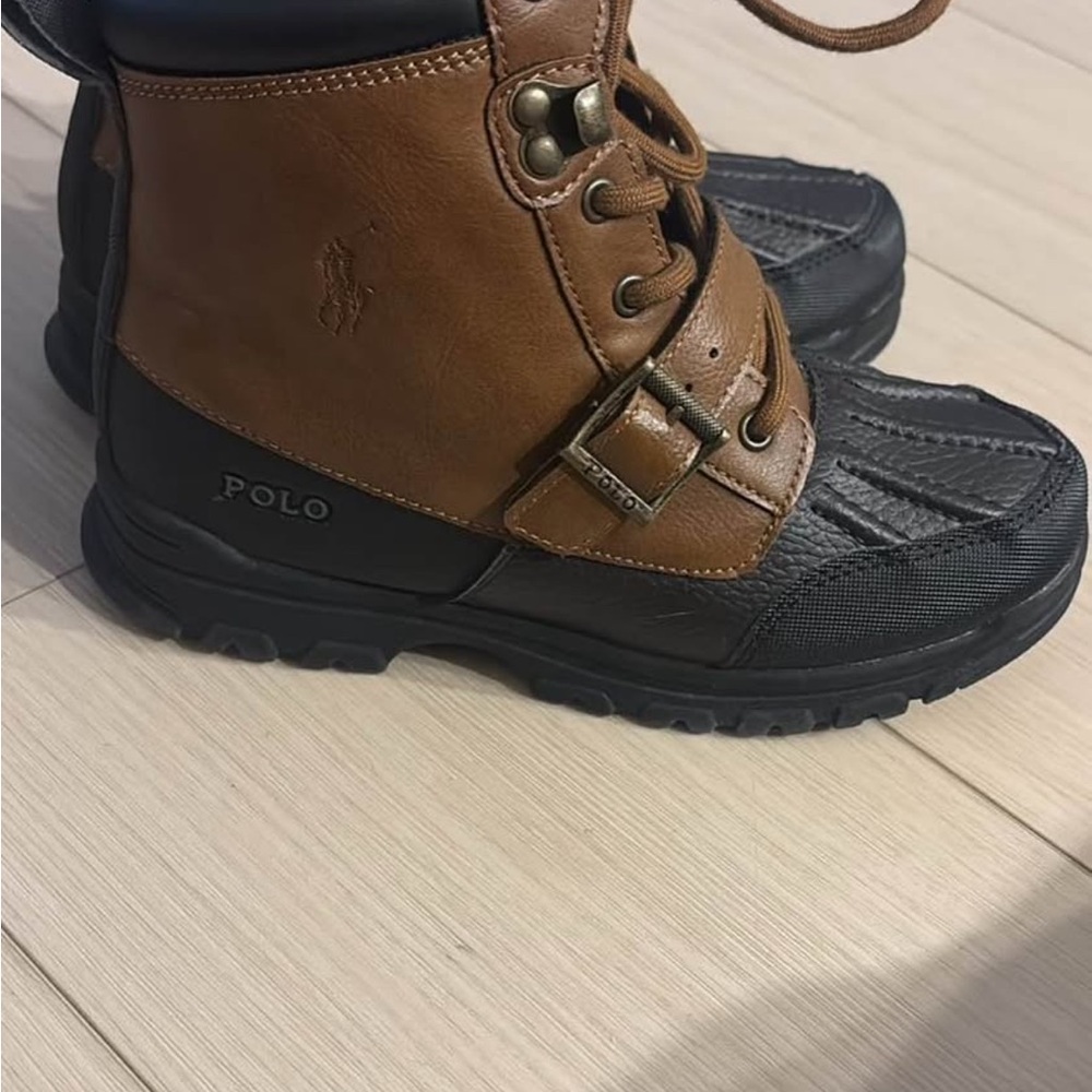 Polo Brown and Black Boots